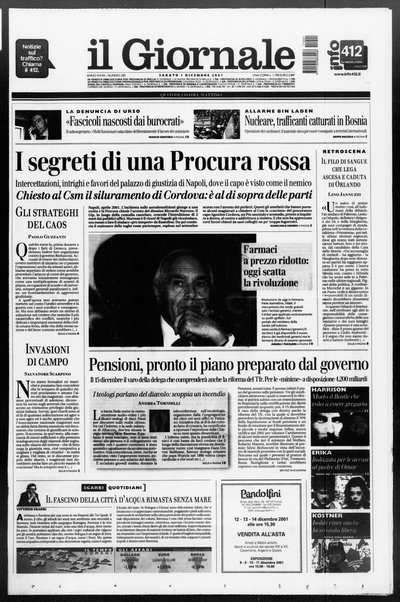 Il giornale : quotidiano del mattino